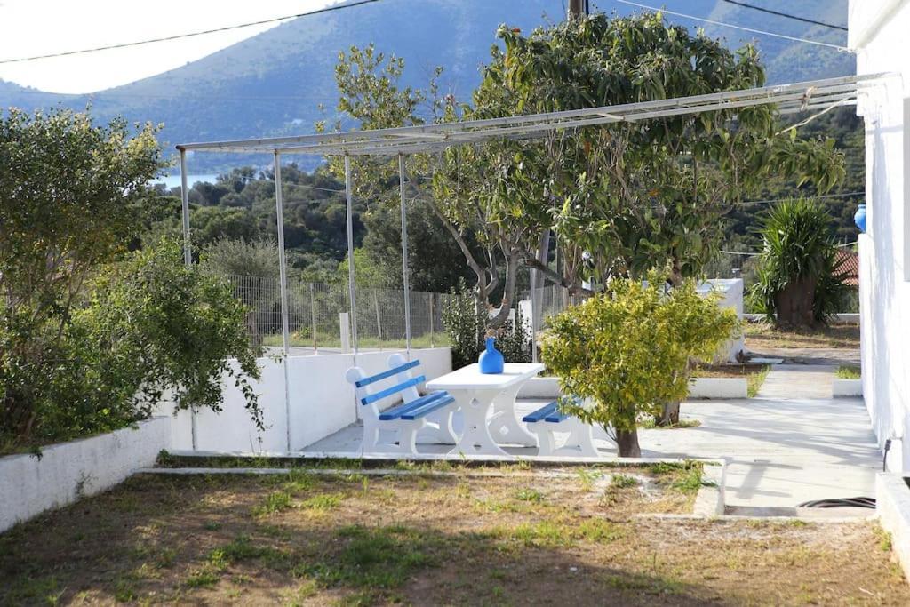White Villa In Olive Trees And Seaview To Panagia Almiropótamos Exterior foto